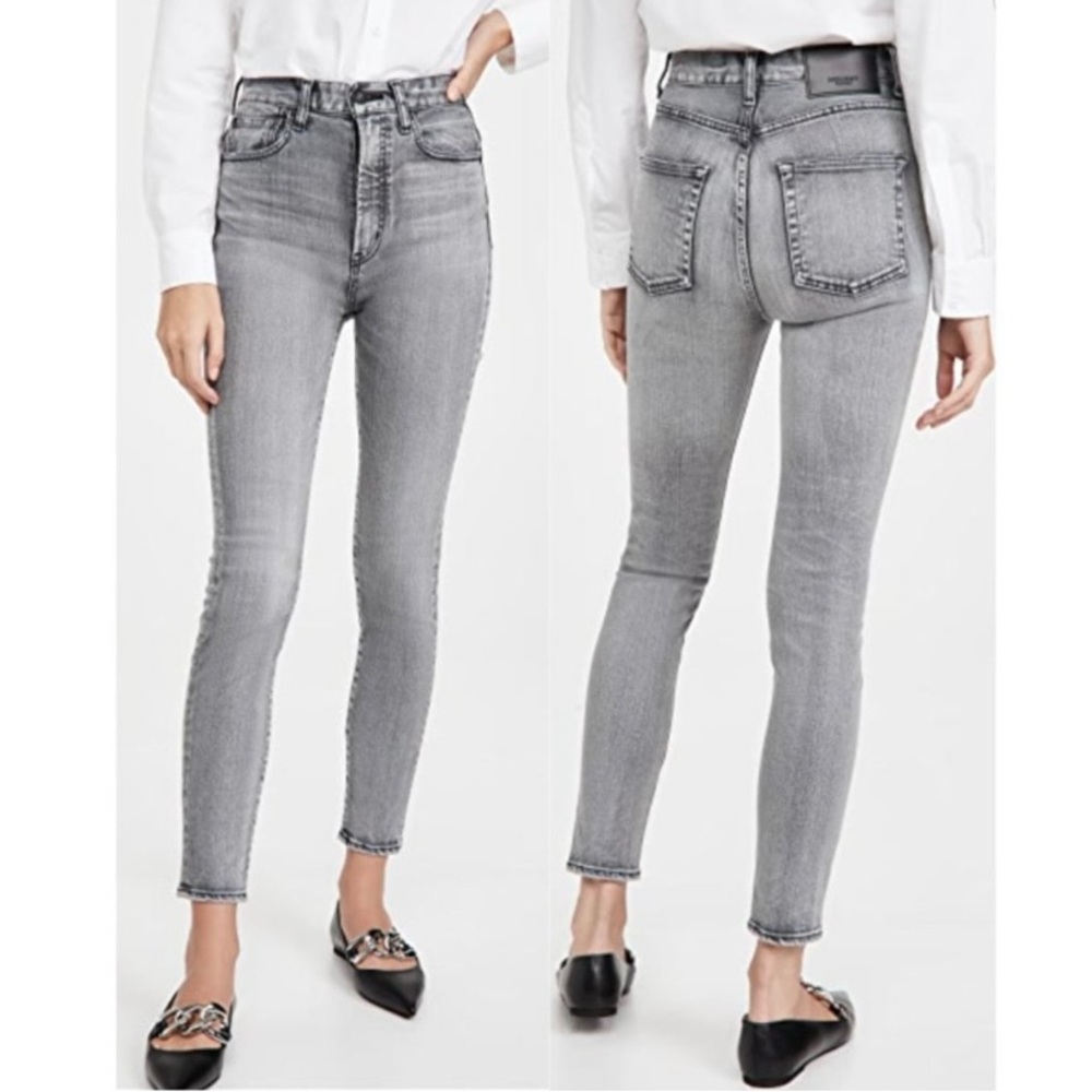 Moussy Vintage Gray High Waist Jeans